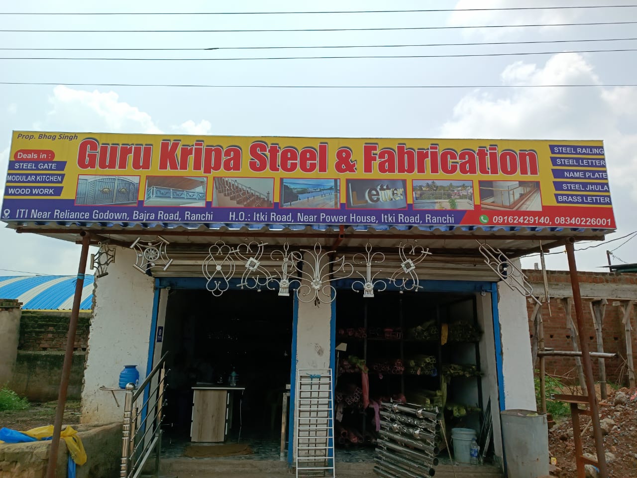 steel railing shop in Ratu road ranchi 